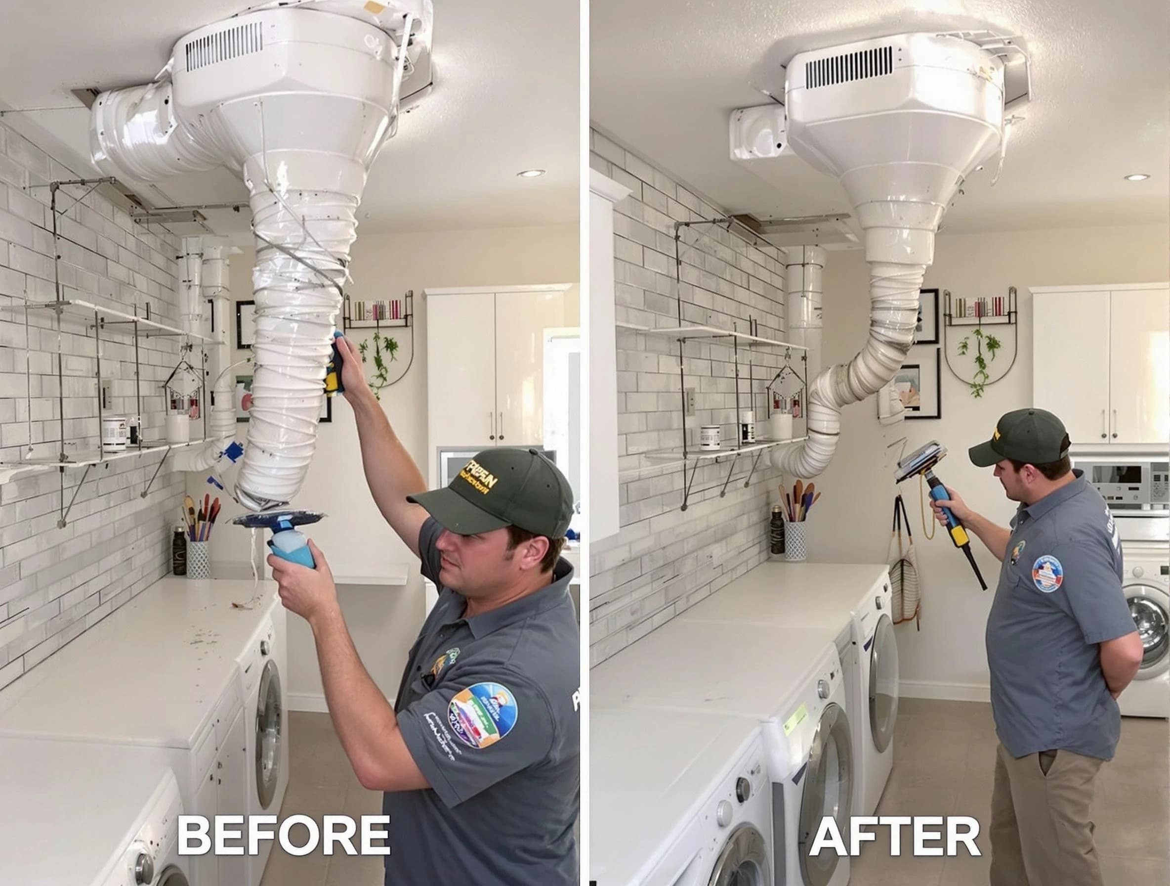 Professional dryer exhaust vent cleaning by Lexington Dryer Vent Cleaning in Lexington