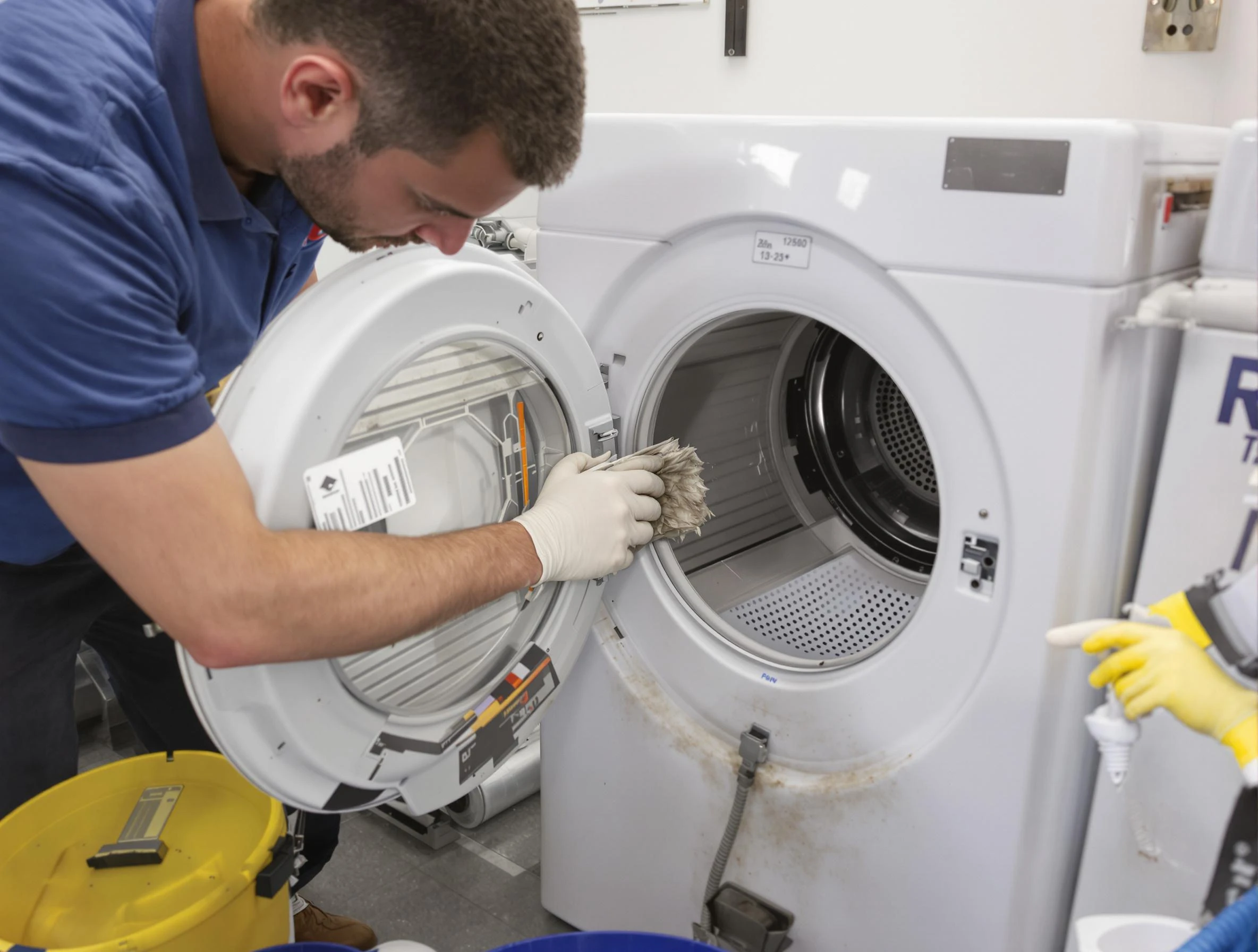Lexington Dryer Vent Cleaning specialist performing detailed lint trap cleaning service in Lexington