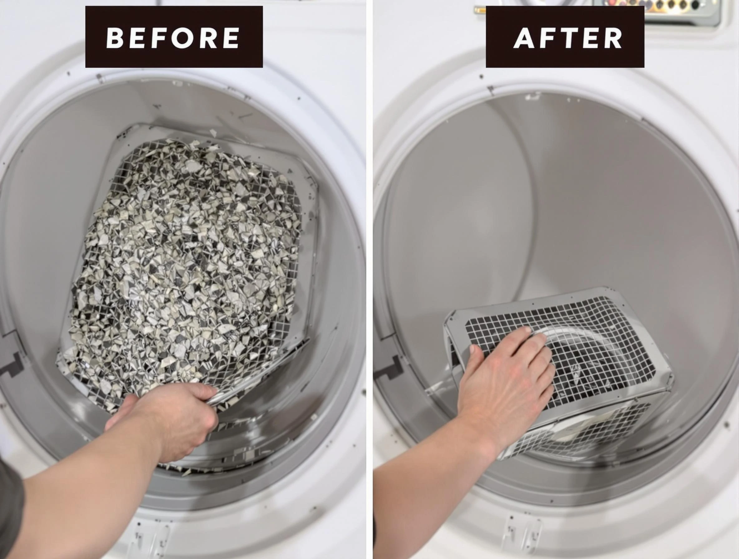 Professional lint trap cleaning by Lexington Dryer Vent Cleaning in Lexington